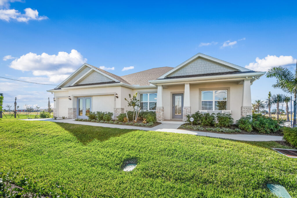 Holiday Builders model home in Cape Coral on Burnt Store Road.