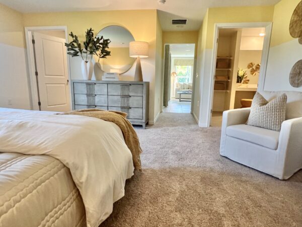 Richmond Cove Palm Bay Holiday Builders Model Home primary bedroom