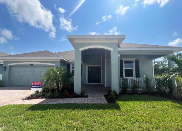 One of two remaining Holiday Builders' new homes in Vero Beach, Florida.