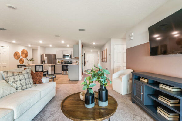 View from living space in a Holiday Builders model home