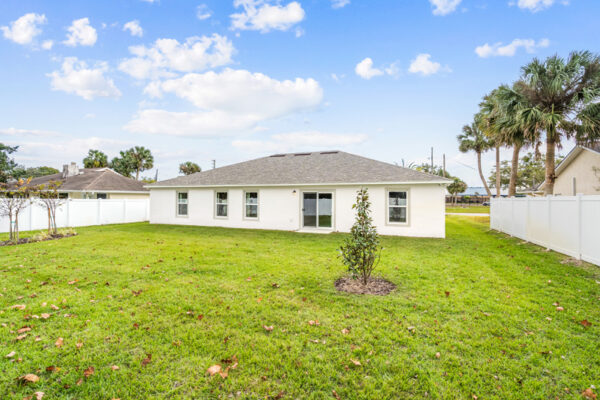 Exterior back view of Holiday Builders model home