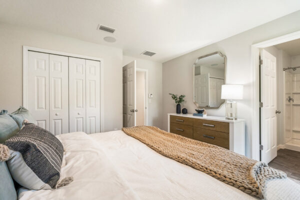 Flagler Estates in Hastings by Holiday Builders main bedroom view of closet