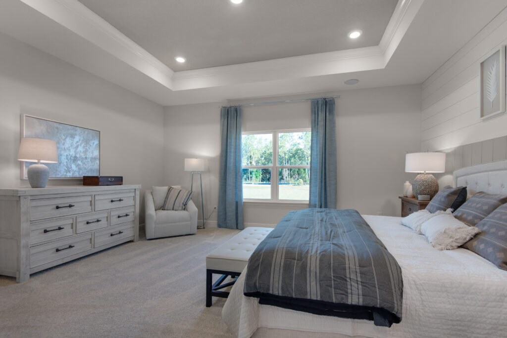 The Santa Rosa model home is the sales center at Airway Oaks in Milton.