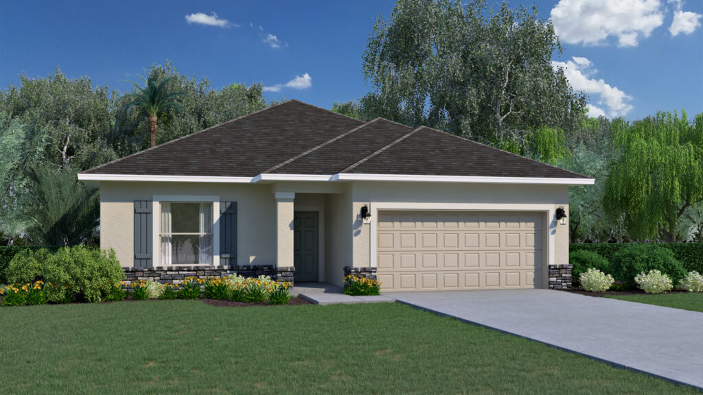 The Beverly floorplan from the Cornerstone collection by Holiday Builders