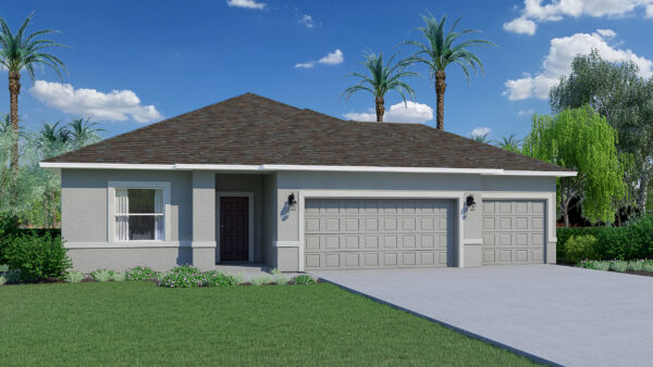 Biscayne A 3 car garage in Lakes at St Sebastian