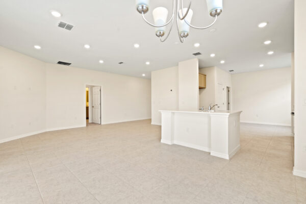 The open layout of the Biscayne floorplan of the Cornerstone Collection in Eden Hills