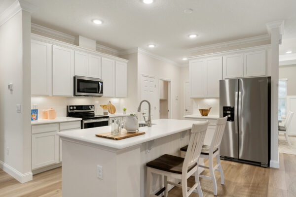 The Charlotte floorplan from the Cornerstone Collection is the Sales Center for Palm Coast.