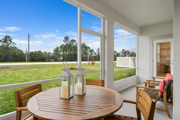 The Charlotte floorplan from the Cornerstone Collection is the Sales Center for Palm Coast.