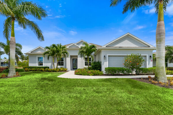 Our model home in Cape Coral, Florida is the Charlotte floorplan from the Cornerstone collection by Holiday Builders.