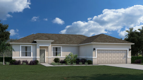 The Clearwater floorplan from the Cornerstone collection built by Holiday Builders
