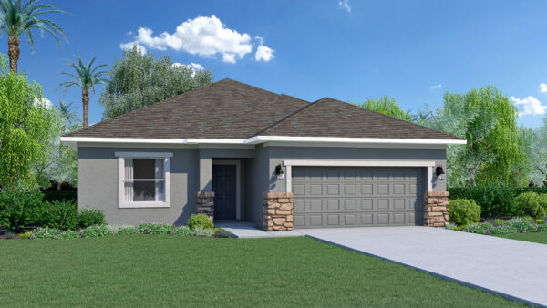 The Dania floorplan from the Cornerstone collection by Holiday Builders
