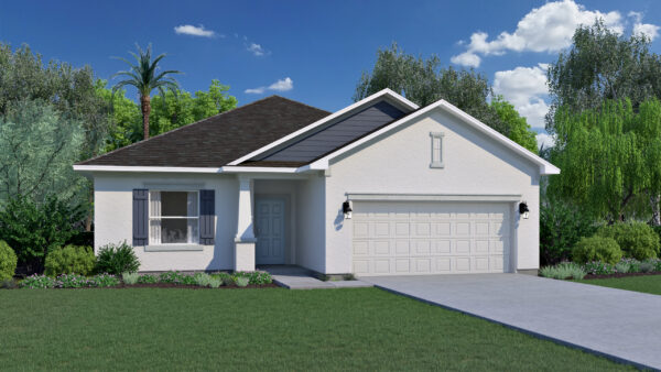 The Dania floorplan from the Cornerstone collection by Holiday Builders