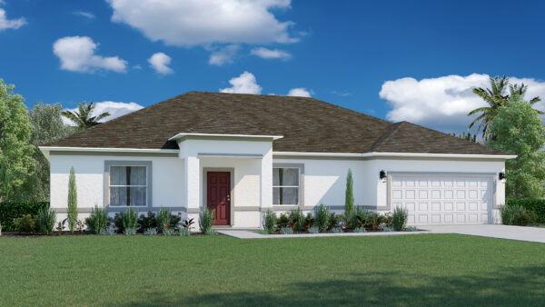 The Delray floorplan from the Cornerstone collection by Holiday Builders