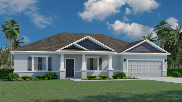The Delray floorplan from the Cornerstone collection by Holiday Builders