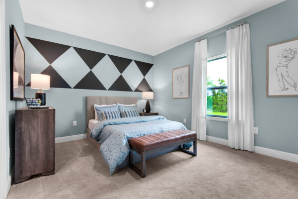 The Guest Bedroom in the Eden floorplan from the Cornerstone Collection.