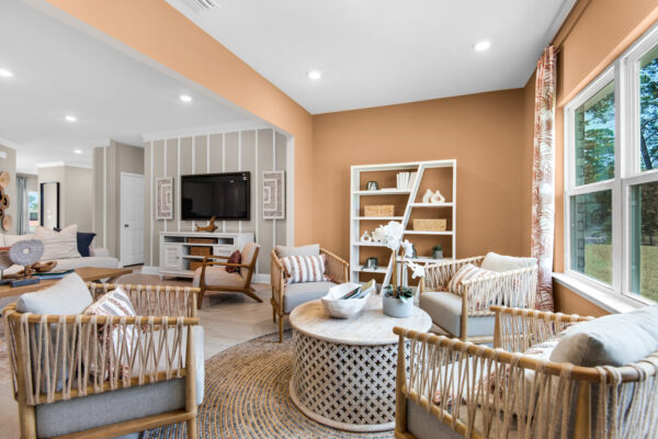 The Great Room in the Eden floorplan from the Cornerstone Collection.