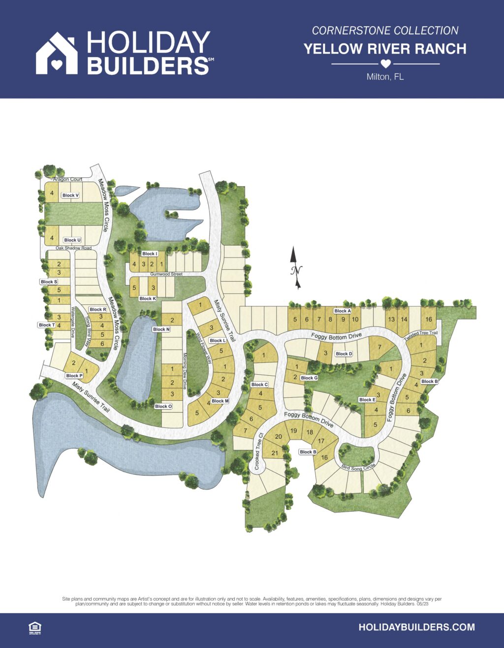 Yellow River Ranch Phase 2 Community Site Map