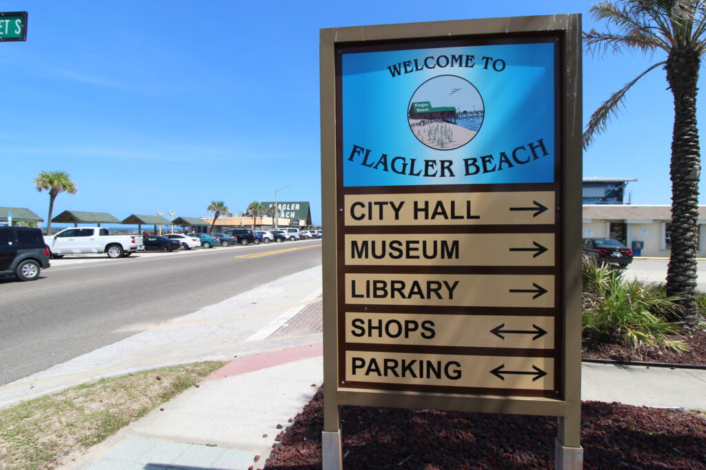 The town of Flalger Beach is the main beach area for Palm Coast.