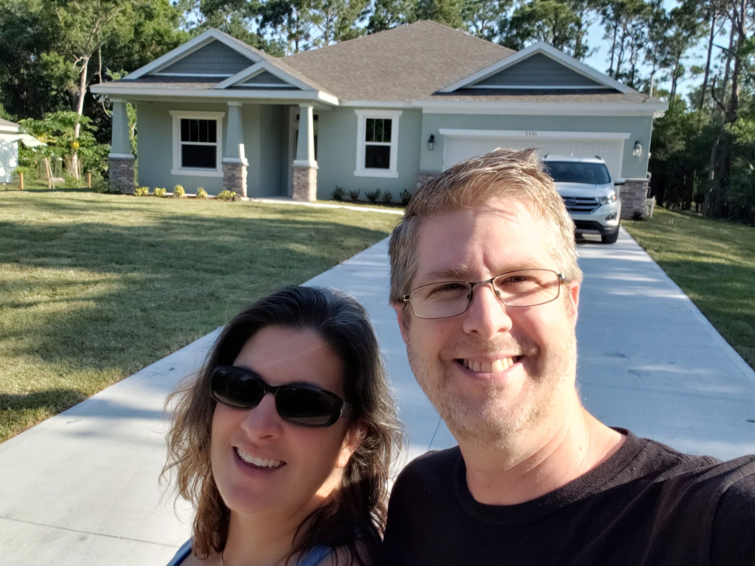 Frank N IT Director and wife at home.