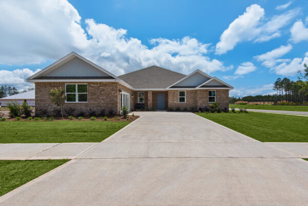 Our model home in Freeport, Florida is the Hamilton floorplan from the Cornerstone collection by Holiday Builders.