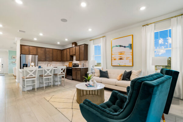 The Jensen floorplan from the Cornerstone Collection is the Sales Center for Eden Hills.