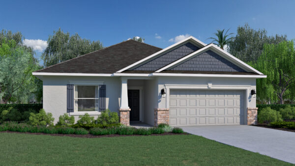 The Jupiter floorplan from the Cornerstone collection by Holiday Builders