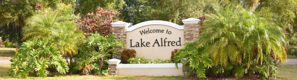 lake alfred community sign