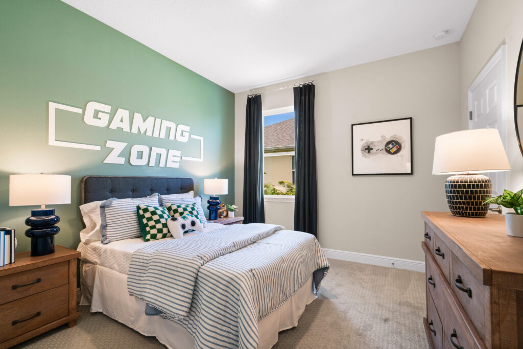 The Sanibel model home is the sales center for the Lakes at St. Sebastian.