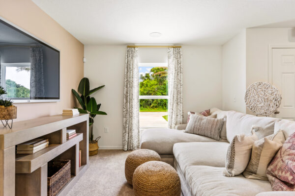 The living area of the Palm floorplan from the Inspire Collection