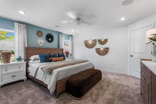 The owner's suite of the Majestic floorplan from the Holiday Builders Value Collection