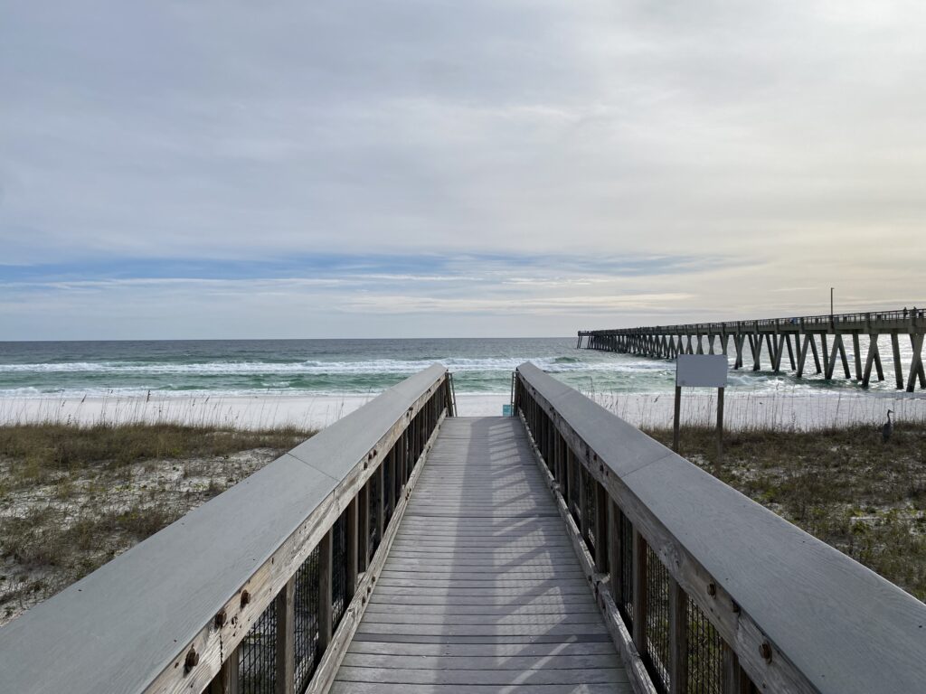 The boardwalk at Navarre Beach