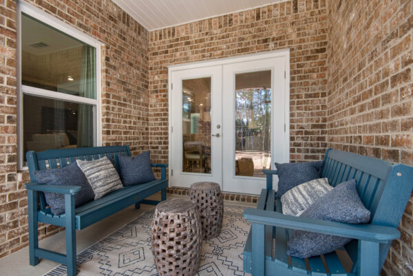 The Eden model home from the Cornerstone Collection is the sales center for Navarre, Florida.