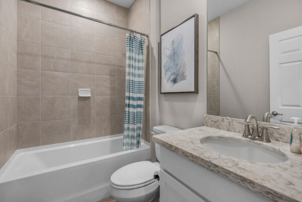 The Eden model home from the Cornerstone Collection is the sales center for Navarre, Florida.