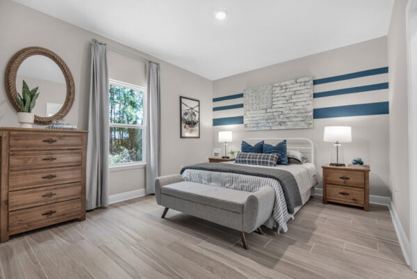 The Eden model home from the Cornerstone Collection is the sales center for Navarre, Florida.