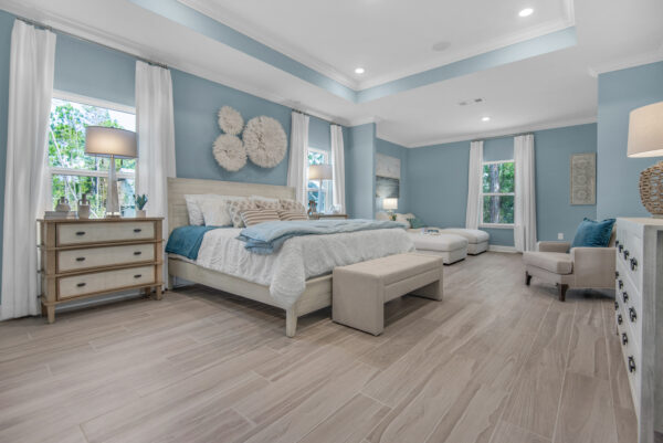 The Eden model home from the Cornerstone Collection is the sales center for Navarre, Florida.