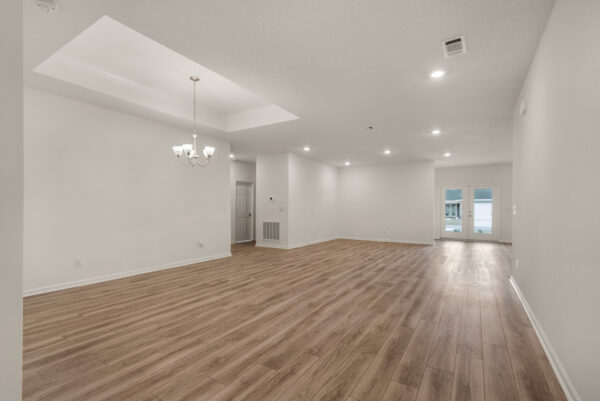 The open concept Osprey floorplan from the Cornerstone collection by Holiday Builders.