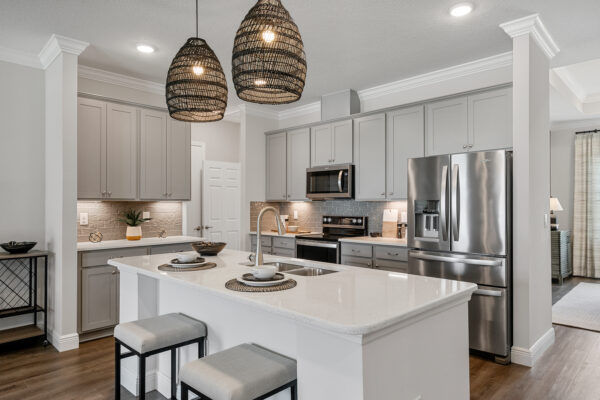The Captiva model home is the sales center for Palm Bay.