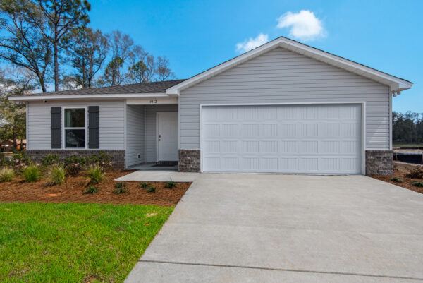 The exterior of the Palmer floorplan from the Value collection by Holiday Builders.