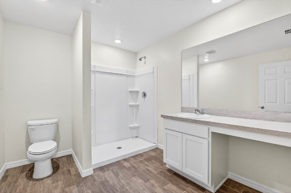 The Owner's Bath in the Palmetto floorplan from the Value Collection by Holiday Builders