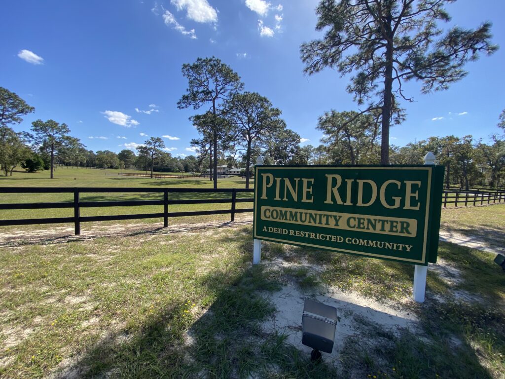 Pine Ridge - A Deed Restricted Community