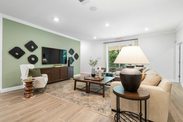 The Naples Floorplan from the Cornerstone Collection is the Sales Center for Pine Ridge.