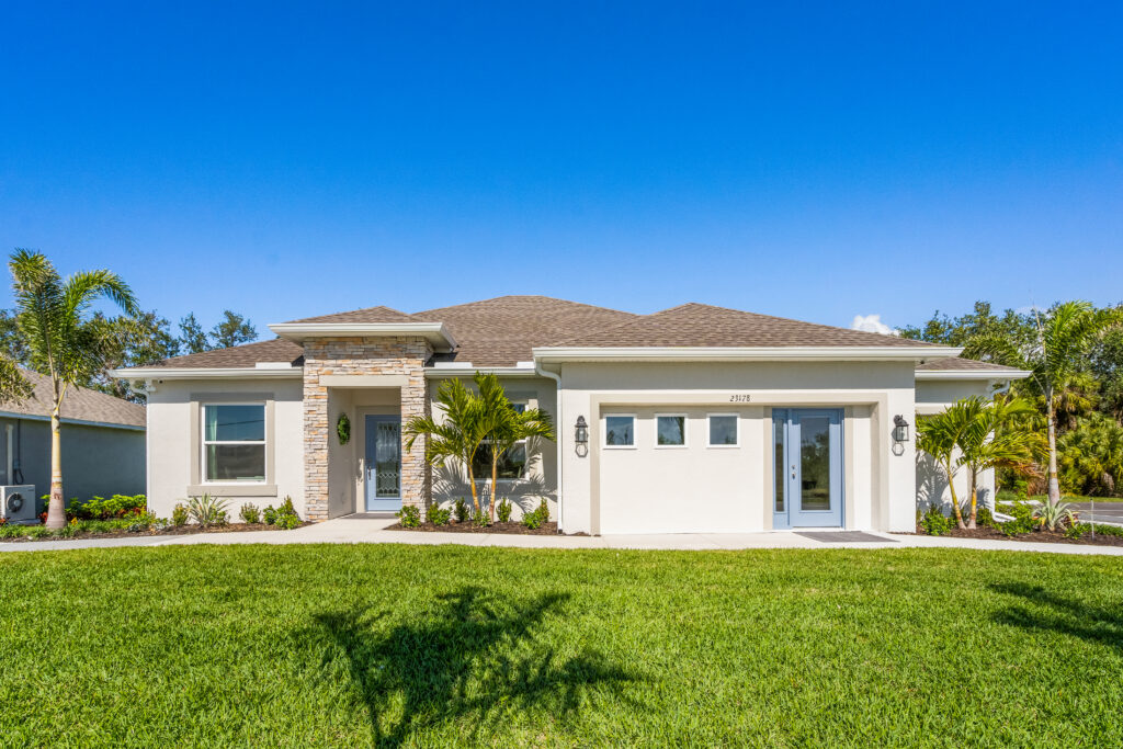 The Highland model home is the sales center for Port Charlotte.