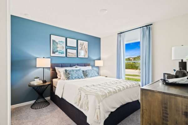 The Sylvester model home is the sales center for Port Saint Lucie.