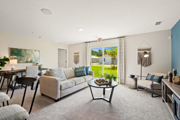 The Sylvester model home is the sales center for Port Saint Lucie.