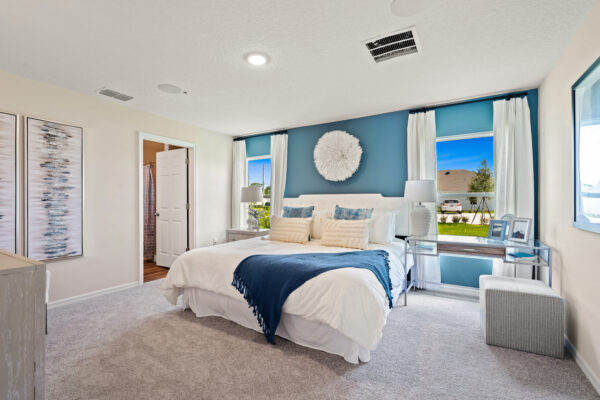 The Sylvester model home is the sales center for Port Saint Lucie.