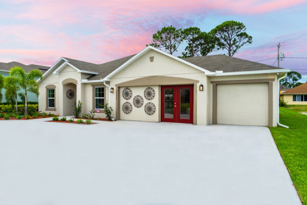 This model home is the sales center for Port Saint Lucie, FL.