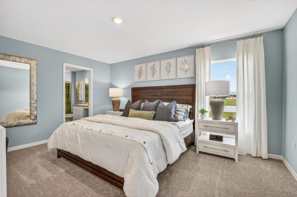 The owner's suite in the Queen floorplan from the Value Collection by Holiday Builders