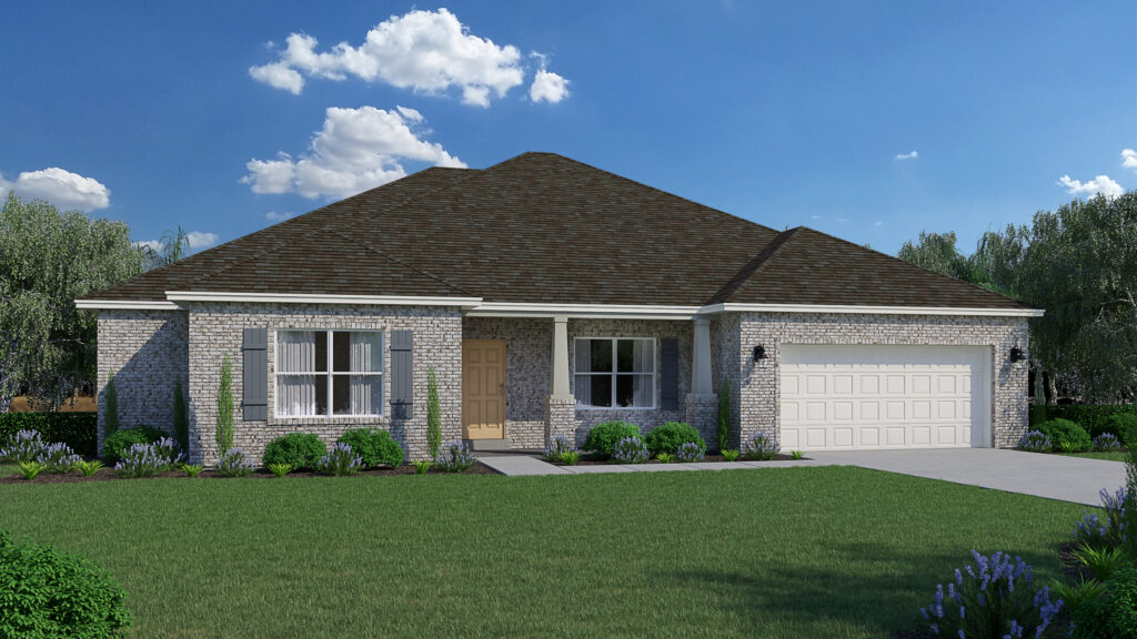 The Rosemary floorplan from the Cornerstone collection built in the Gulf region