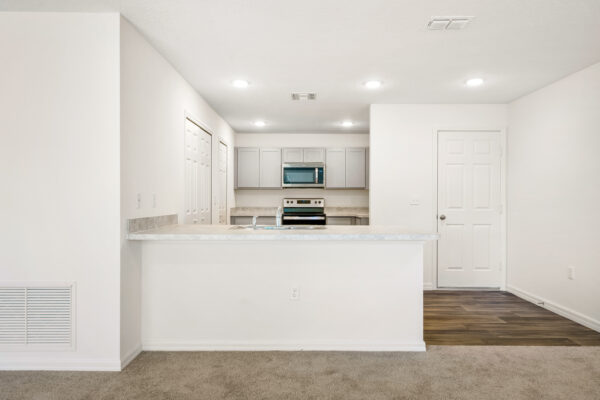 The kitchen in the Sago floorplan from the Value collection by Holiday Builders.