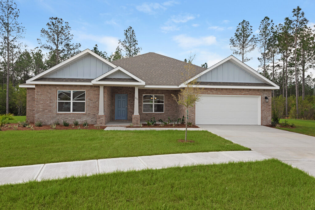 Sanborn Hill in Milton, Florida features six floorplans including the Rosemary.
